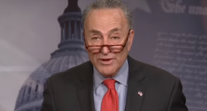 Schumer Scolds Trump: ‘Hopefully, Now the President Has Learned His Lesson’