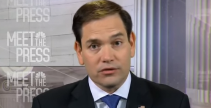 Rubio: I Will Fight Trump Declaring National Emergency to Build Border Wall
