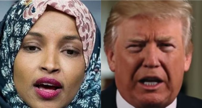 President Trump Calls for Rep. Omar to Resign, Bucks ‘Lame’ Apology