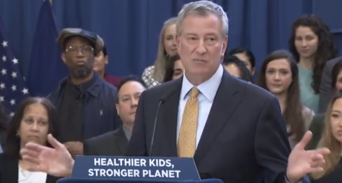 De Blasio Announces “Meatless Mondays” to Reduce Greenhouse Gas Emissions