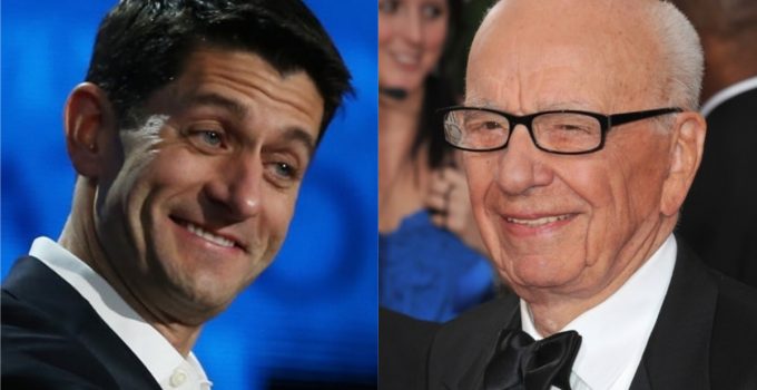 Fox Corp. Hires Former House Speaker Paul Ryan