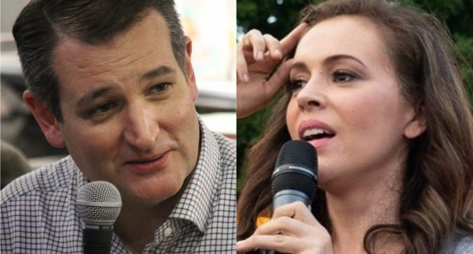 Sen. Cruz Accepts Alyssa Milano’s Challenge to Debate Gun Violence