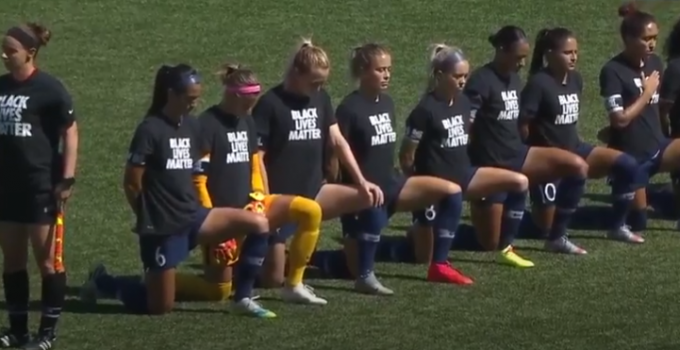 NWSL Players Kneel During National Anthem for Black Lives Matter