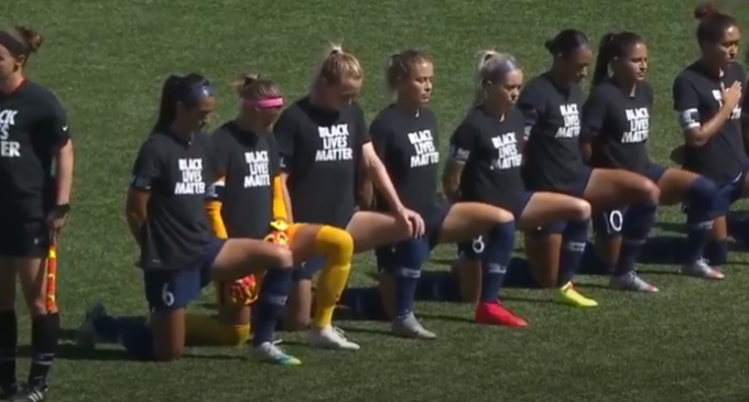 NWSL Players Kneel During National Anthem for Black Lives Matter