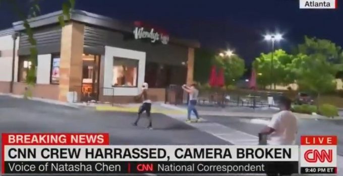 CNN Crew Attacked by Protesters Outside Wendy’s in Atlanta