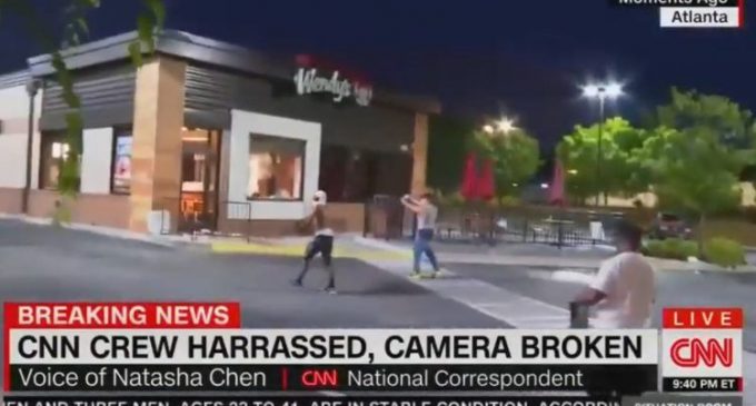 CNN Crew Attacked by Protesters Outside Wendy’s in Atlanta