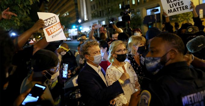 Sen. Rand Paul and Wife Accousted, Chased Down Street By BLM