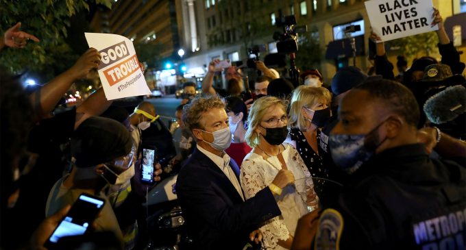 Sen. Rand Paul and Wife Accousted, Chased Down Street By BLM