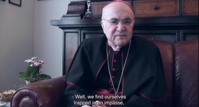 Archbishop Viganò: Pope is a “Zealous Cooperator” in “The Great Reset”, Replacing Church with “Masonic Inspiration”