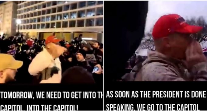 Video Surfaces of Mystery Man Goading Trump Supporters to ‘Enter Capitol’