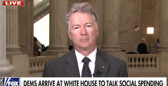 Rand Paul: Democrats “Are Going to Go After Ordinary People” With Massive Spending Bill
