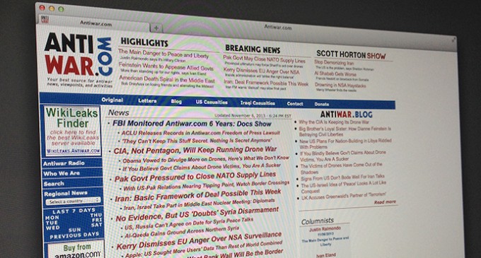 Anti-war website targeted for surveillance as reward for notifying FBI of cyber threat