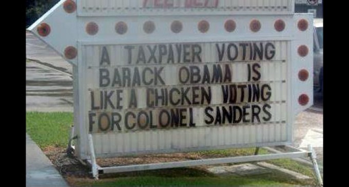 A Taxpayer Voting for Obama is Like…