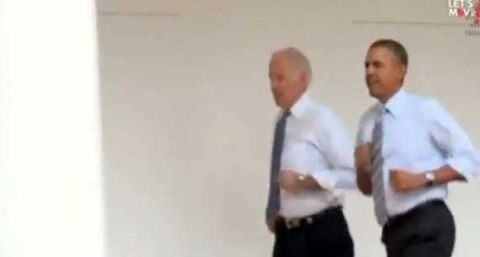 Obama and Biden Running in Circles