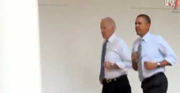 Obama and Biden Running in Circles