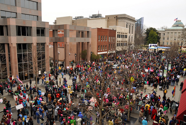 Voter-ID Protest March Requires Protesters To Show Photo ID