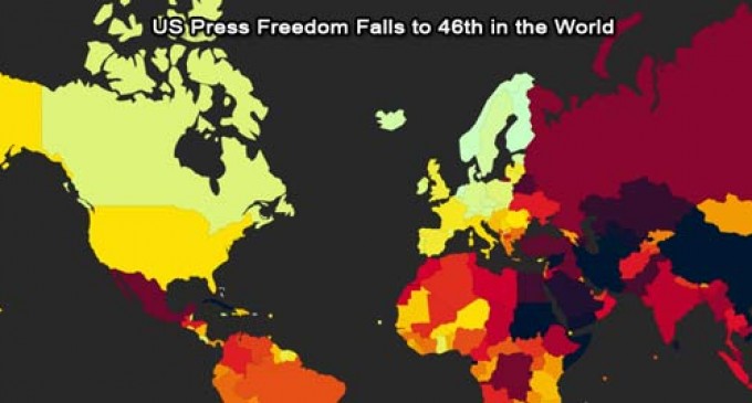 U.S. Freedom Of The Press Crippled Under Obama Regime, Drops to 46th in World