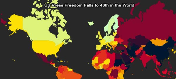 U.S. Freedom Of The Press Crippled Under Obama Regime, Drops to 46th in World