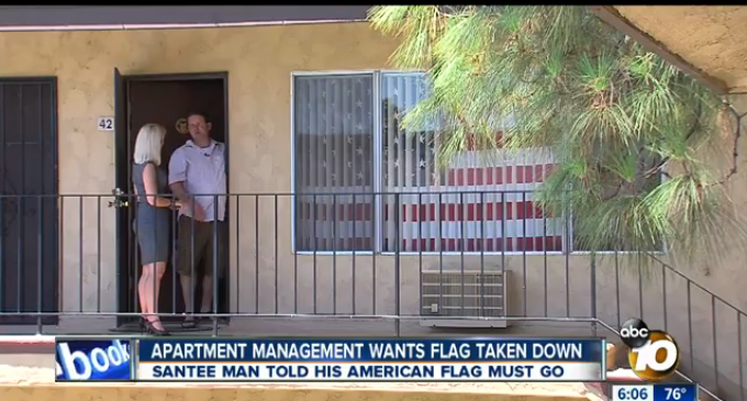 Man Not Permitted To Fly American Flag Inside His Apartment