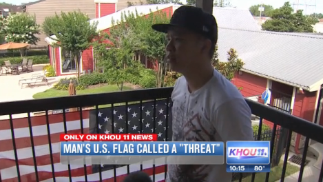 Apt. Complex Tells Man His American Flag Is A “Threat To The Muslim Community”