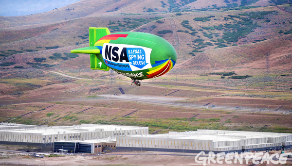 NSA Protest Blimp Flies Over NSA Data Center In Utah