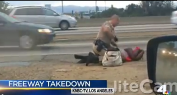 CHP Beats Unarmed Woman With Punch After Punch