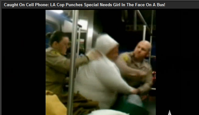 LA Cop Punches Special Needs Girl In The Face