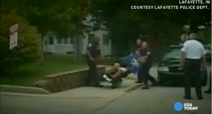 Cold-Blooded Cop Beats Down Handicap Man