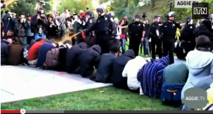 Cop Who Pepper Sprayed Students Demontrating Peacefully Receives $38,000 Settlement