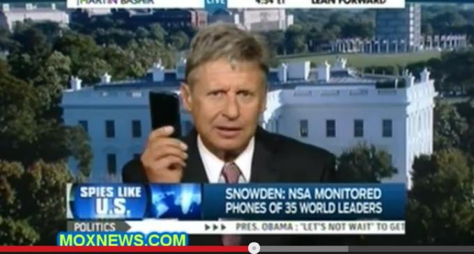 Gary Johnson: NSA Can Spy On You And Track You On Your Cell Phone…Even When Off