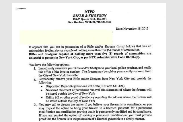 So It Begins: Gun Confiscation Letters Mailed Out To New Yorkers
