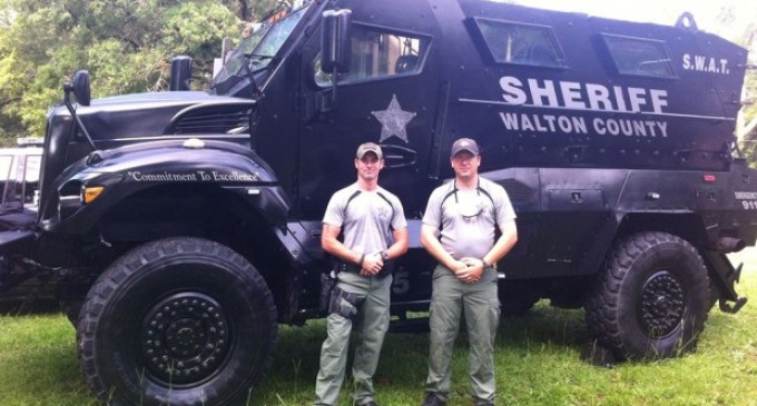 Peaceful Flordia County Gets MRAP Armored Vehicle