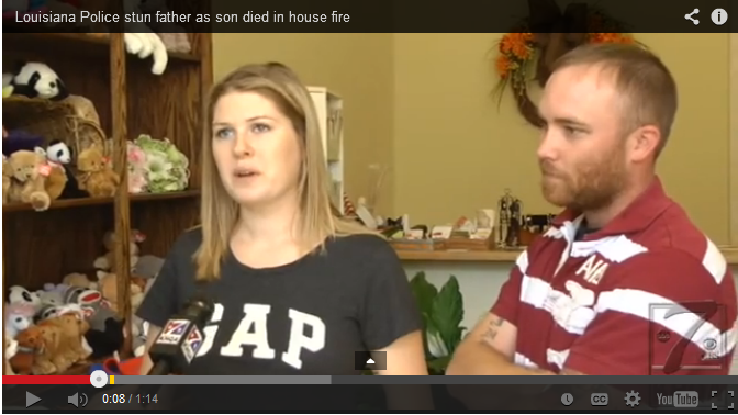 Cops Taser Father Trying To Save Son From Fire