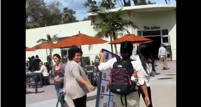 UC Santa Barbara Professor Assaults Young Pro-Life Activist – Steals Pro-Life Sign