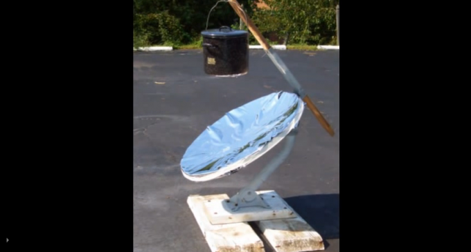 Make A Solar Cooker From A Satellite Dish