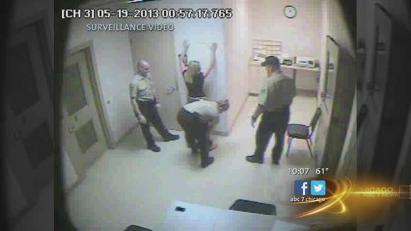 Police Abuse: Male Cops Strip Search Pretty Female And Leave Her Naked On The Floor
