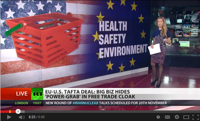 Corporations Can Sue Countries Under EU – US Tafta Deal