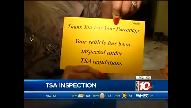 TSA Now Searching Your Car In The Airport