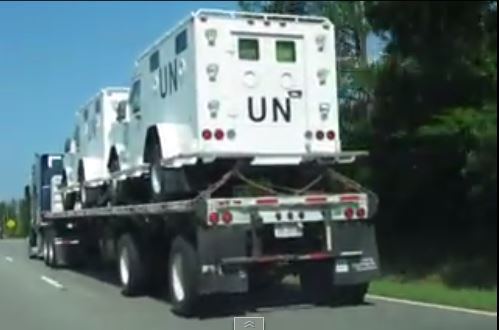 Armored UN Trucks Spotted In Georgia