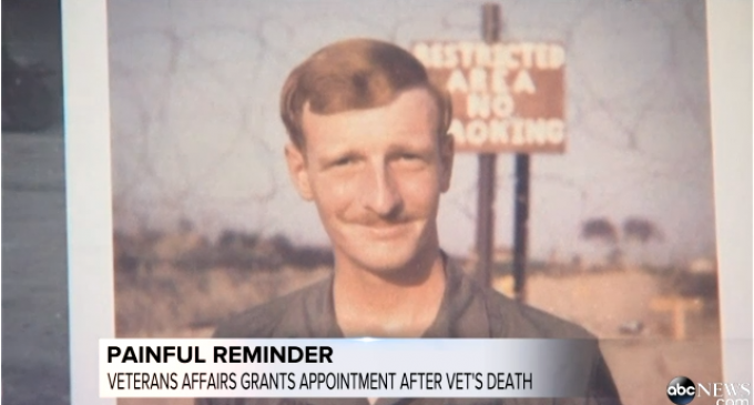 Veteran Receives Doctors Appt 2 Years After His Death