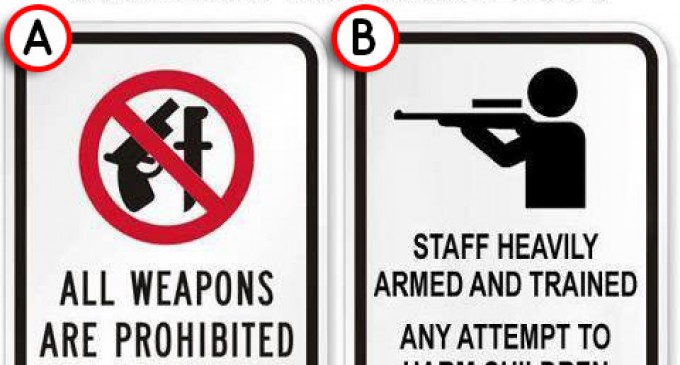 Which of these signs is more likely to prevent another tragedy?